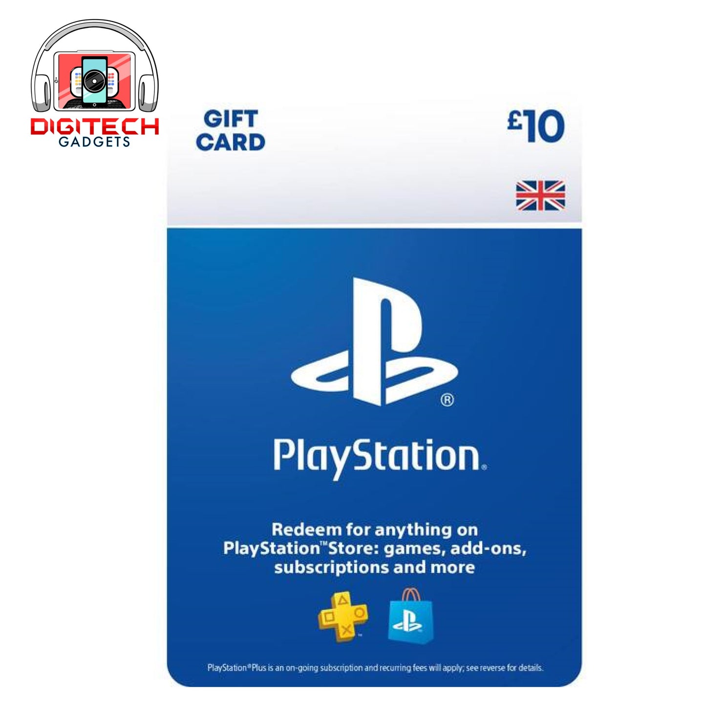 Playstation Store Gift Card 10 Pounds UK | Digital Code