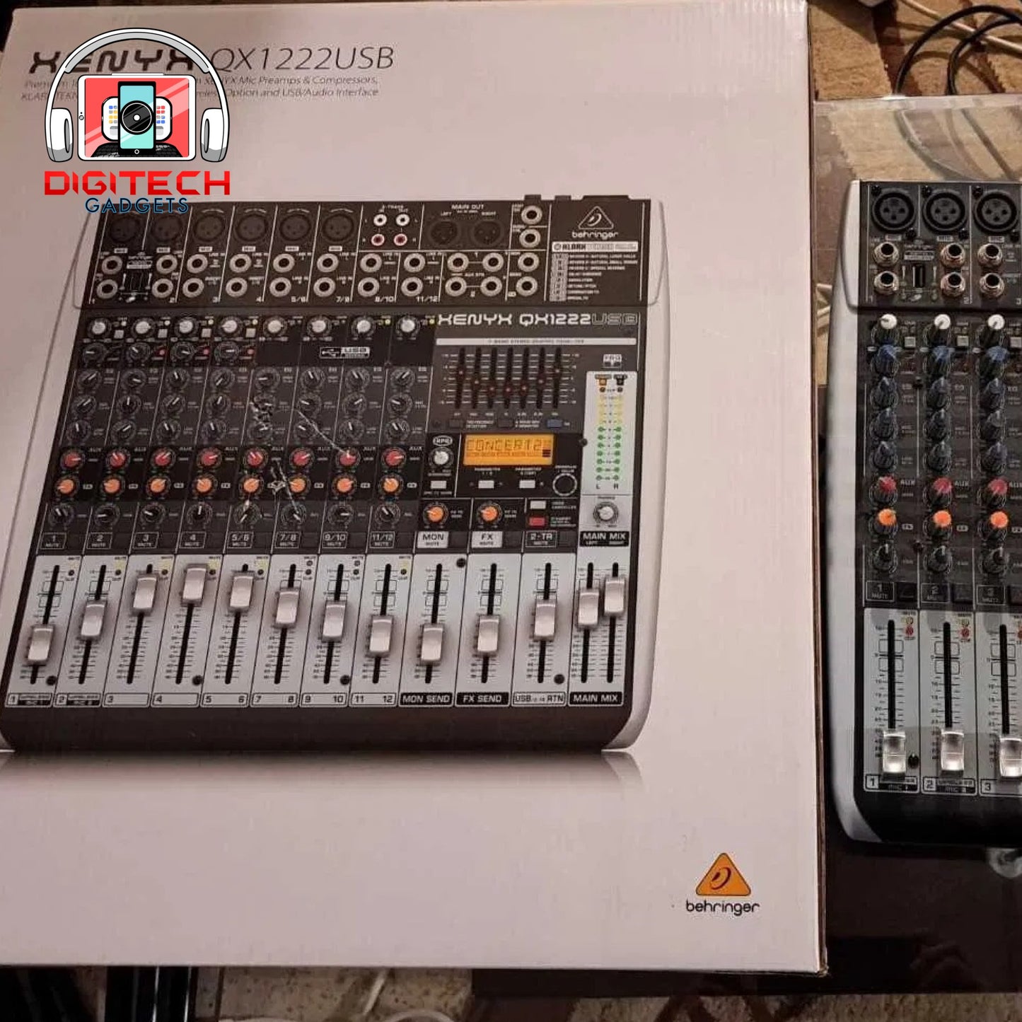 Behringer XENYX QX1222usb Audio Mixer (*Pre-Owned)