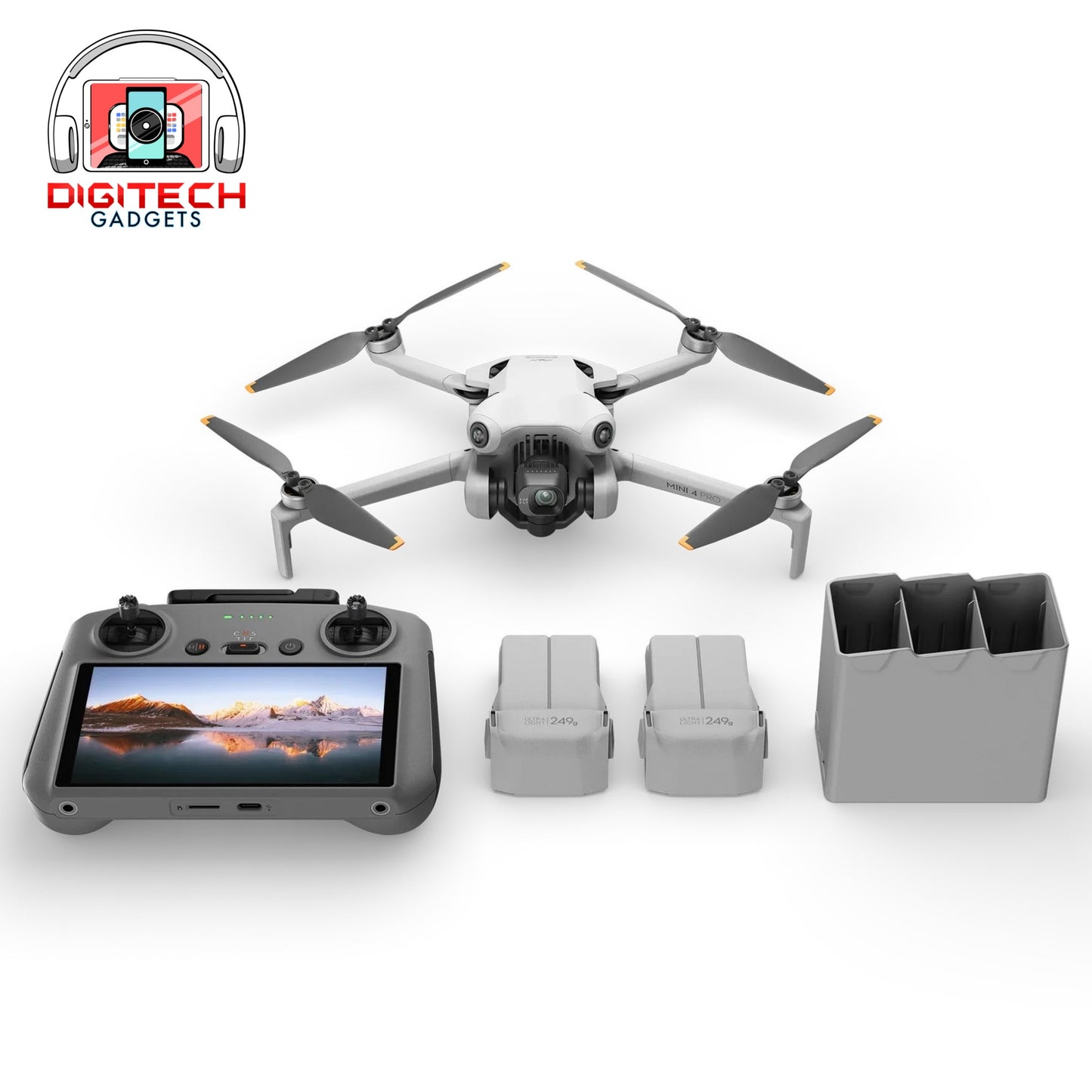 DJI Mini 4 Pro + DJI RC 2 | Fly More Combo Plus Bundle