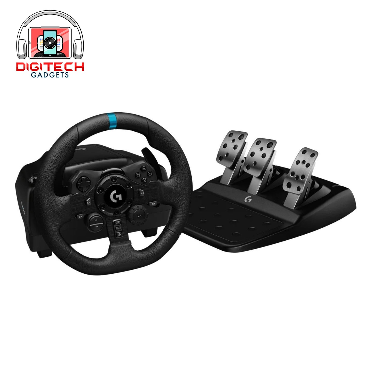 Logitech G923 Racing Wheel + Shifter Bundle | For PS5, PS4 & PC