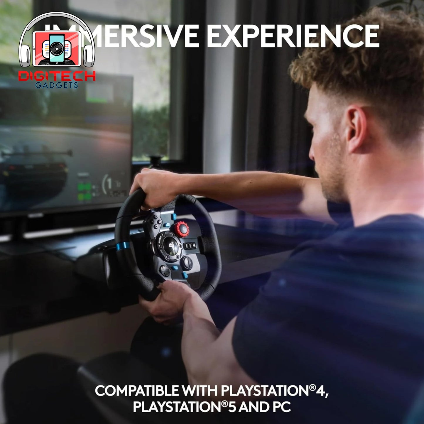 Logitech G29 Racing Wheel + Shifter Bundle | For PS5 PS4 PS3 PC