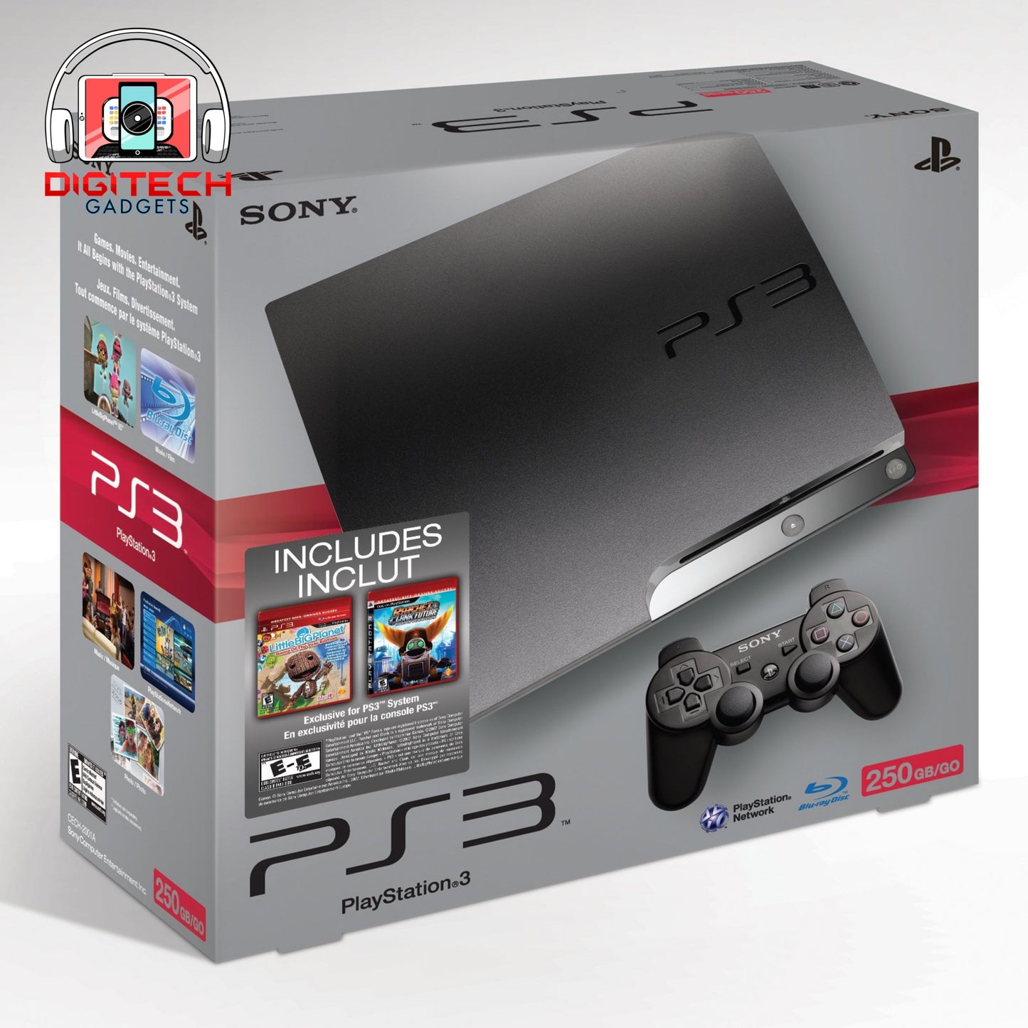 Sony Playstation 3 Slim | 250GB | Games Bundle (*Pre-Owned)